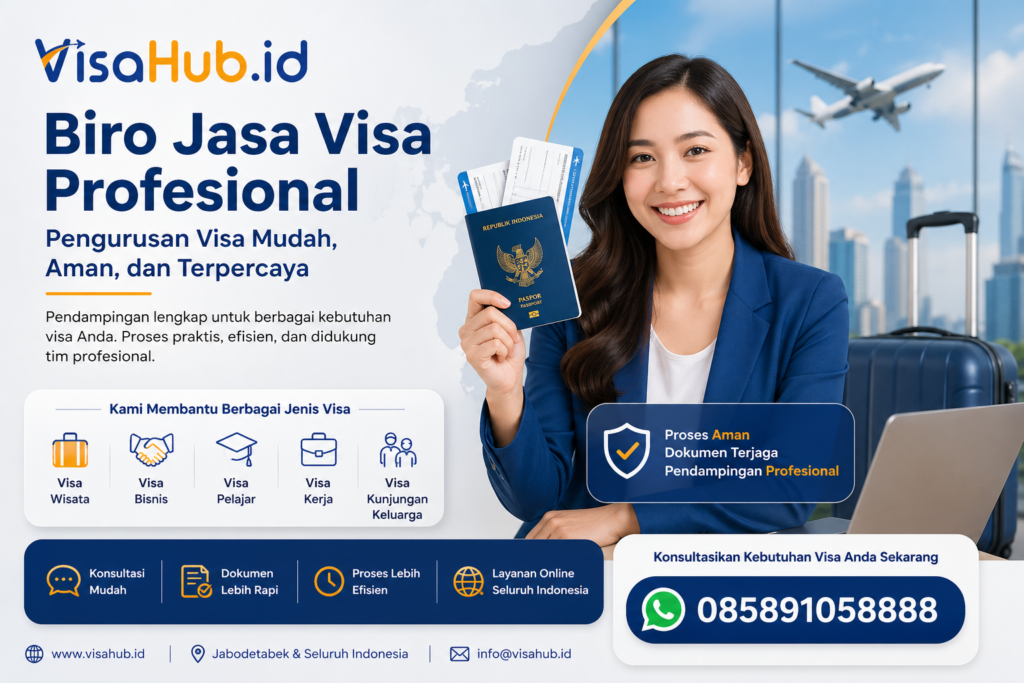 Biro jasa visa profesional VisaHub untuk pengurusan visa online terpercaya dan mudah