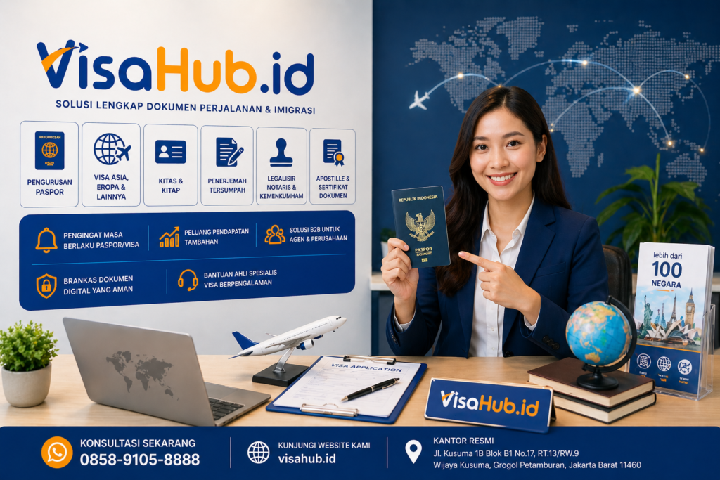 proses pengurusan visa online cepat dan aman bersama VisaHub.id