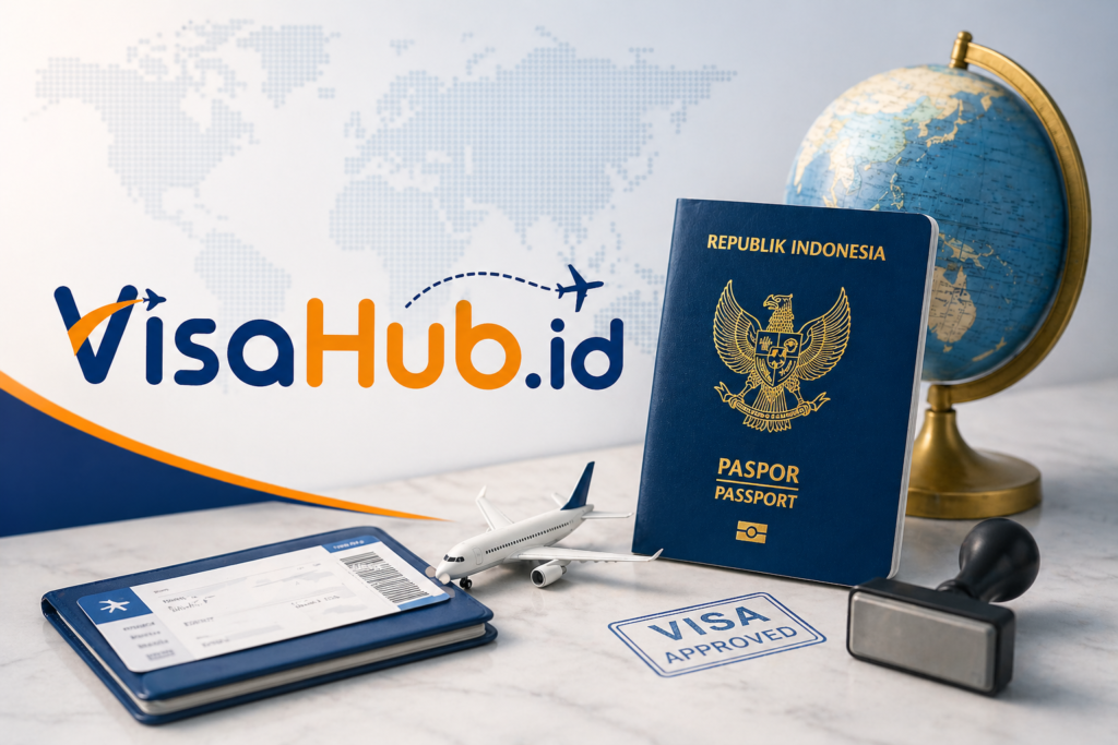 tim konsultan VisaHub.id membantu proses pengurusan visa resmi