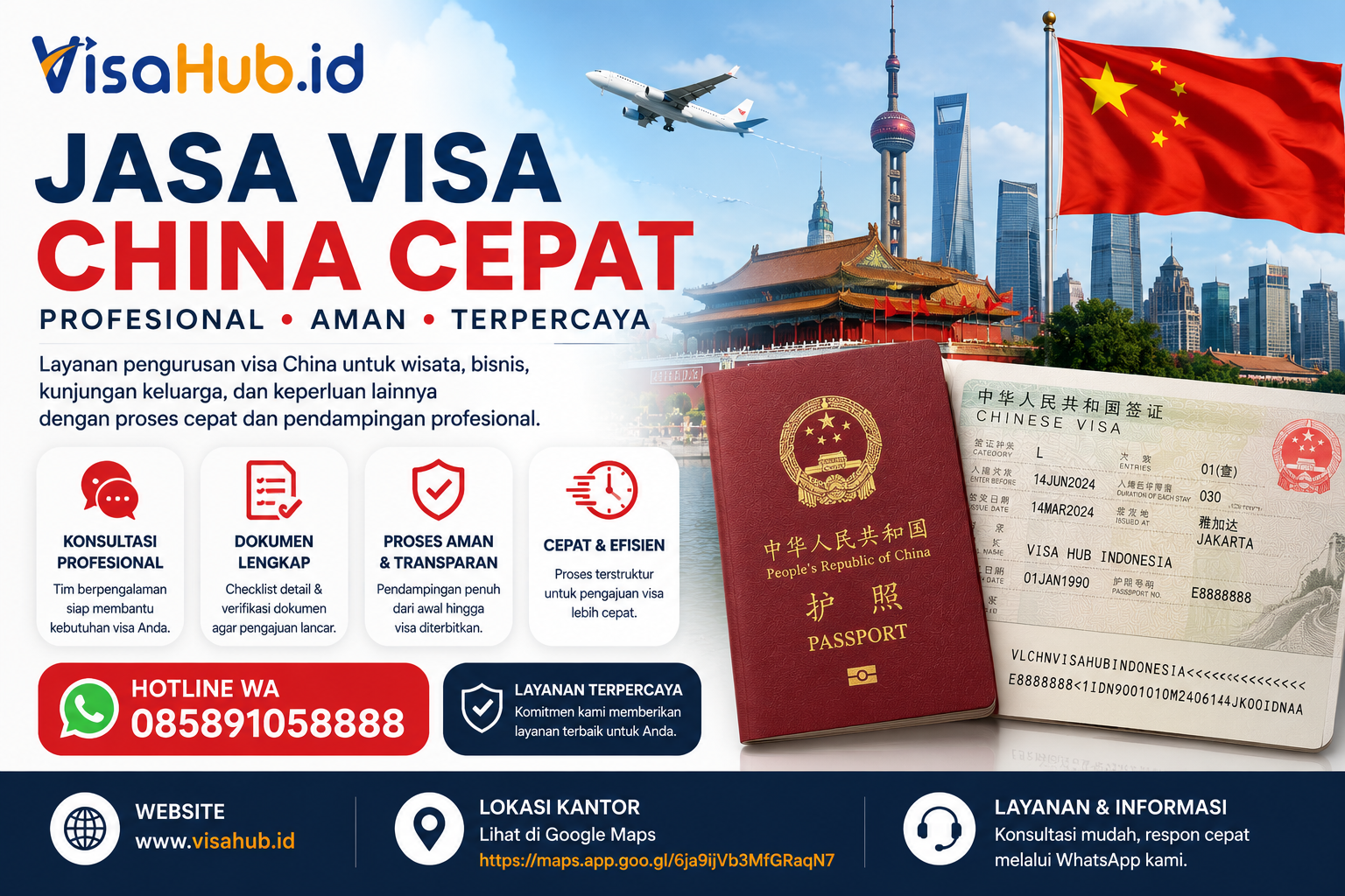Konsultasi pengurusan Visa China bersama VisaHub